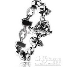 Skull Bracelet Health Jewelry Quality 316l Stainless Steel Bracelet