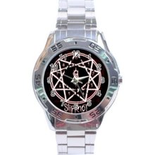 Slipknot Rock Stainless Steel Analogue Menâ€™s Watch Gift