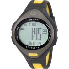 Soleus Mens 131 Large SR004228P 50-Lap Watch YELLOW & GRAY