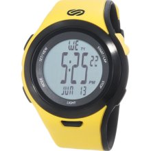Soleus Men's SR010901 Ultra Sole Grey Dial Yellow and Black RUNNERS WATCH