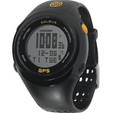 Soleus SG100-020 Men's GPS Fit 1.0 Black Bezel Grey Digital Dial Black WATCH