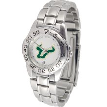 South Florida Bulls Sport Steel Band-Ladies Watch
