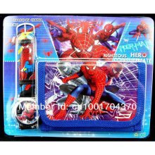 Spider-man Cartoon Girl's Wallet Watches Children Students Fashion K