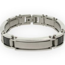 Stainless Steel and Carbon Fiber Mens