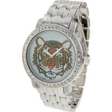Stainless Steel Back Mens Tiger Blood Bling Watches ...