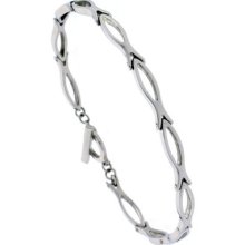 Stainless Steel Christian Fish Bracelet Bss42