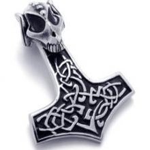 Stainless Steel Gothic Skull Pendant