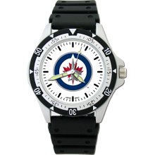 STAINLESS STEEL MAPLE LEAF LOGO WINNIPEG JETS