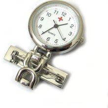 Stainless Steel Nurses Watch - Stainless Steel - Silver