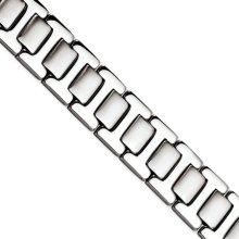 Stainless Steel Polished and Satin 8.5 Inch Bracelet