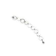 Stainless Steel Polished Circles 7.5in Bracelet