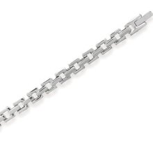Stainless Steel Square Link Bracelet