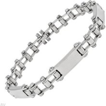Stainless Steel Stylish Mens Bracelet 8.5 Inch