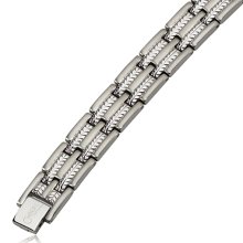 Stainless Steel Tire Link Bracelet