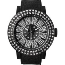 Stainless steel Water Resistant Strap Watch Black - One Size