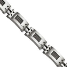 Stainless Steel Wire Satin Bracelet - 8.5
