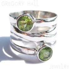 Sterling Silver 925 Green Peridot Gemstone Wedding Band Bands Engagement Rings Ring Jewelry Jewellery SSR-168