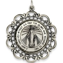 Sterling Silver Antiqued Miraculous Medal