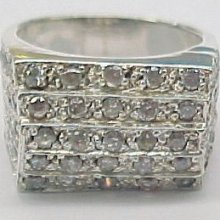 Sterling Silver Ladies Cubic Zirconia Ring Size 5.50