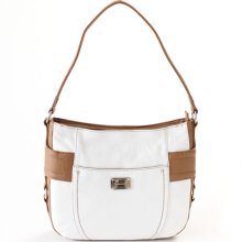 Stone Mountain Greenwich Hobo - White/Tan- White/Tan