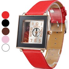 Style Women's Wrist PU Analog Quartz Watch (Assorted Colors)