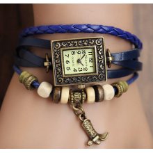 suede watch, highend leather bracelet watch, retro jewelry bracelet HM32