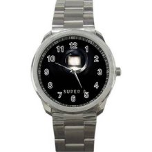 Super 8 Unisex Silver-Tone Sports Metal Watch 04