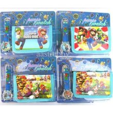 Super Mario Brothers Cartoon Wrist Watches + Wallets 10 Set A Lot Mi