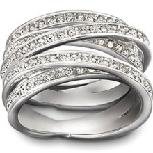 Swarovski Crystal Spiral Ring - 7