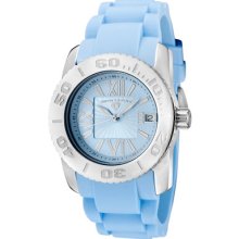 SWISS LEGEND Watches Women's Commander Light Blue Dial Light Blue Sili