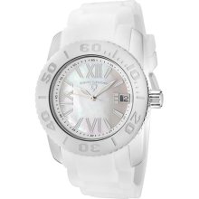 Swiss Legend Women's 'Commander' White Silicone Watch ...