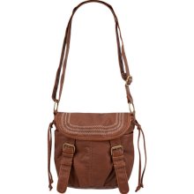 T-Shirt & Jeans Washed 2 Buckle Crossbody Bag Cognac One Size For Women 19442140901