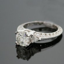 Tacori Platinum .75cttw Diamond Semi-mount Ring