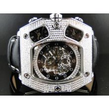 Techno Com Kc/joe Rodeo Automatic Diamond Watch 6.00 Ct