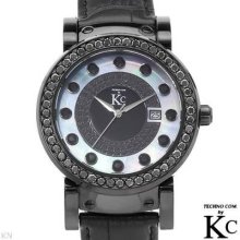 Techno Com Wa004741 Diamond Men's Watch Black/black