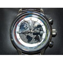 Technoluxury Men's Watch Leather Strap 10 Atm Sapphire Crystal Great For Dad