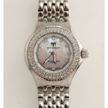 Technomarine Stainless Steel Technolady Mop Dial Diamond Bezel Ladies Watch