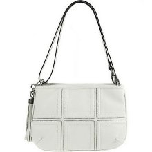 Tignanello Glove Leather Zip Top Patchwork Crossbody Bag - White - One Size