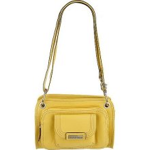 Tignanello Pebble Leather Zip Top Crossbody Bag - Pale Yellow - One Size