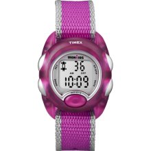 Timex Kids' 'IronKids' Translucent Pink Resin Strap Watch (Pink/Silver)