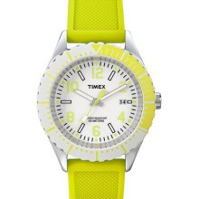 Timex 'Originals Sport Brights' Silicone Strap Watch Lime