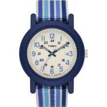 Timex Originals T2N492 Mens Originals White Dial Blue Fabric Strap Watch