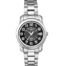 Timex Stainless Steel Elevated Classics Sport Chic Watch With Black Dial