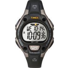 Timex Watch, Womens Digital Ironman 30 Lap Black Resin Strap T5E961UM