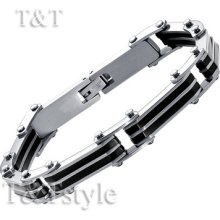 Top Quality T&t 316l Stainless Steel Link Bracelet (bbr120)