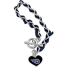 Touch by Alyssa Milano Tennessee Titans Chain & Leather Strap Bracelet