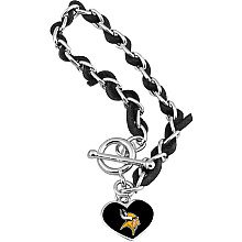 Touch by Alyssa Milano Minnesota Vikings Chain & Leather Strap Bracelet