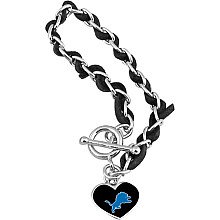 Touch by Alyssa Milano Detroit Lions Chain & Leather Strap Bracelet