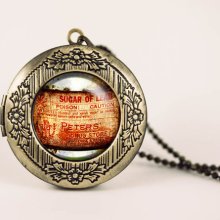 Toxic poison apothecary sugar of lead vintage pendant locket necklace - ready for gifting - buy 3 get 4th one free