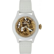 Toy Watch Toy2fly Skeleton White And Gold Watches